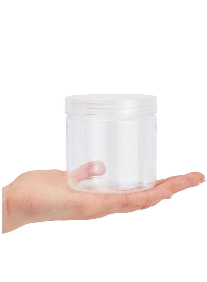 RR BRAND Plastic Slime Containers with Lids – Clear 12 oz, 12 Pack - Image 2
